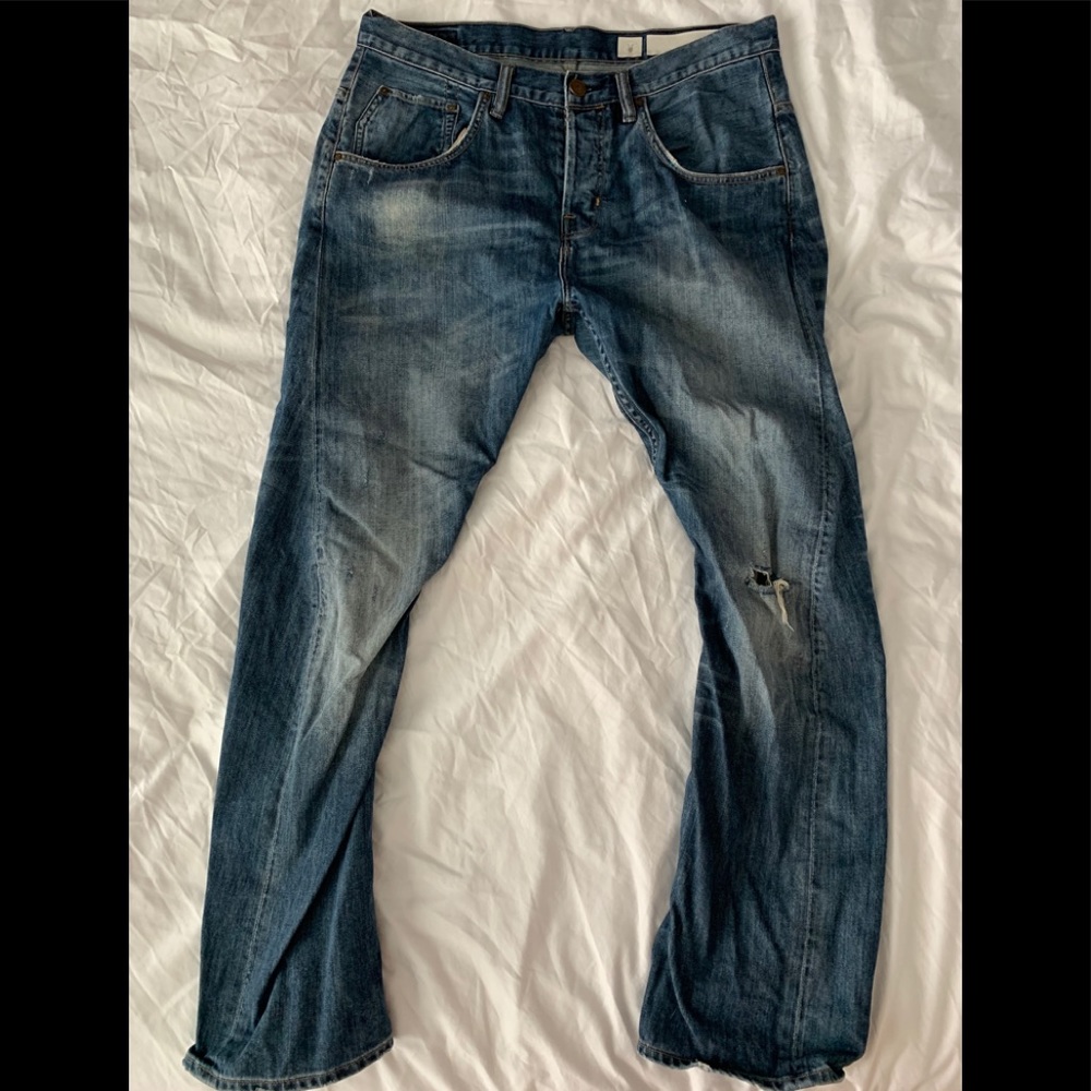All Saints distressed jeans